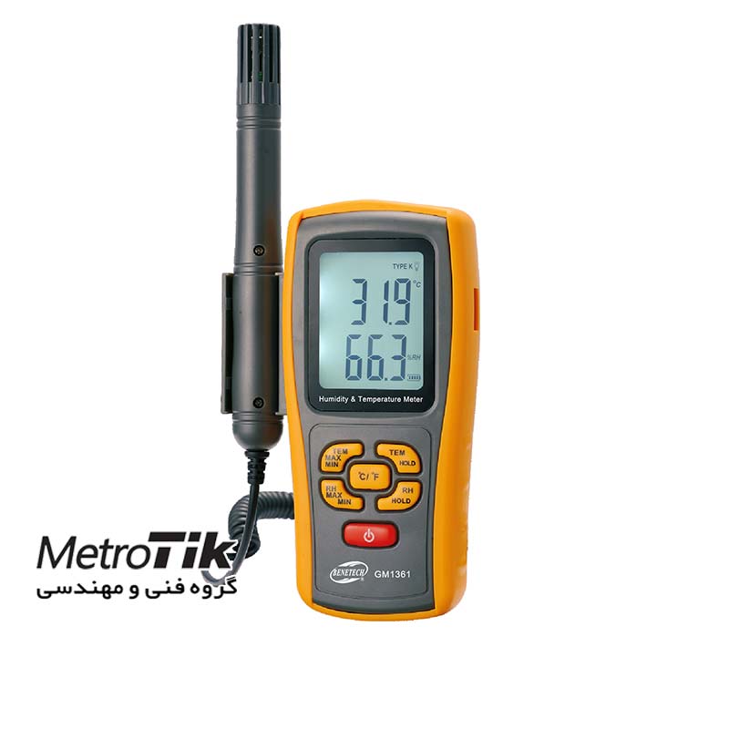 دما و رطوبت سنج پراب جدا Humidity Temperature Meter BENETECH GM1361 بنتک BENETECH GM1361