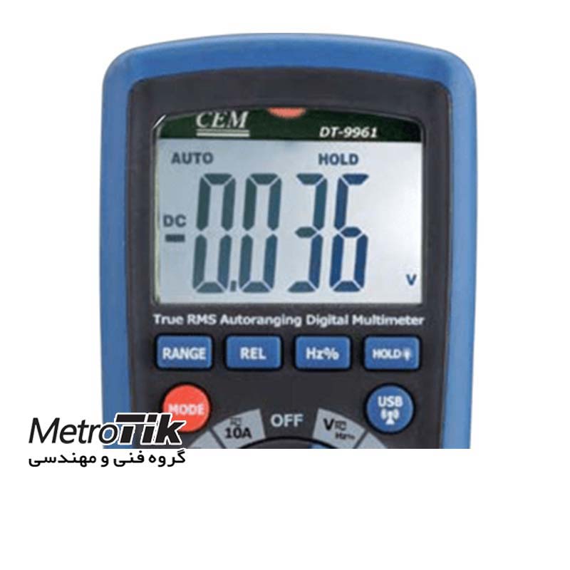مولتی متر صنعتی و دیجیتال Industrial Multimeter CEM DT-9962 سی ای ام CEM DT-9962