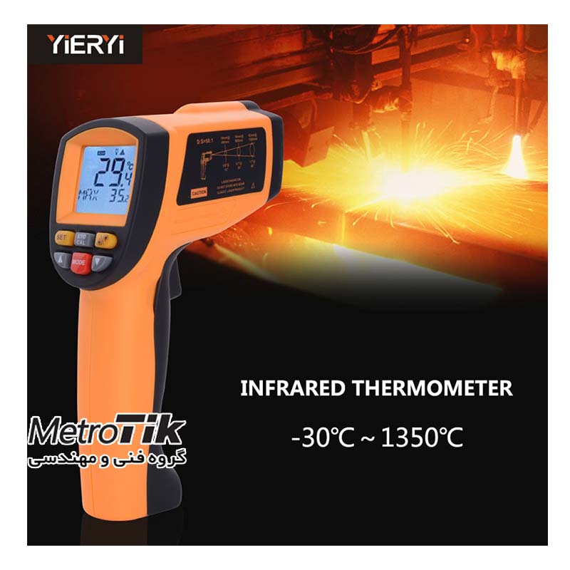 حرارت سنج لیزری 1350 درجه Digital Thermometer BENETECH GM1350 بنتک BENETECH GM1350