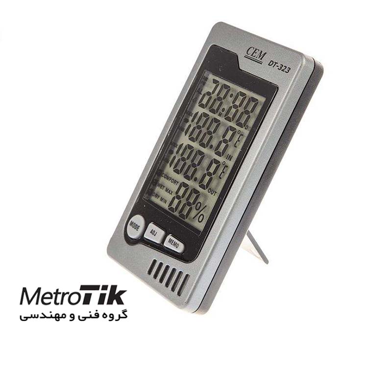 دماسنج و رطوبت سنج محیطی پراب جدا  Temperature Hygrometer With External Probe CEM DT-323 سی ای ام CEM DT-323