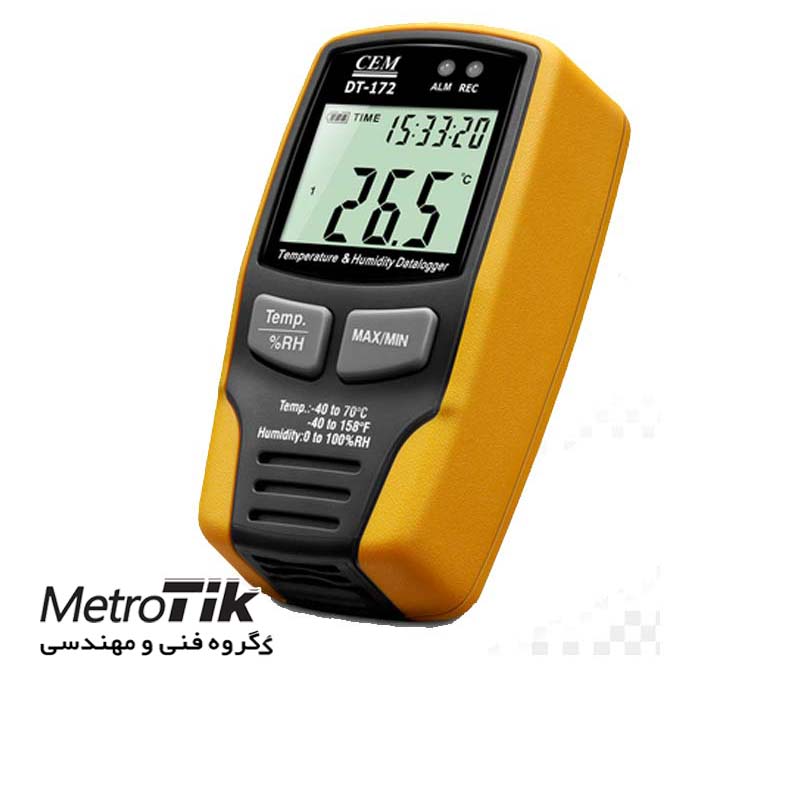 ترموگراف دما و رطوبت محیطی Temperature & Humidity Datalogger CEM DT-172TK سی ای ام CEM DT-172TK