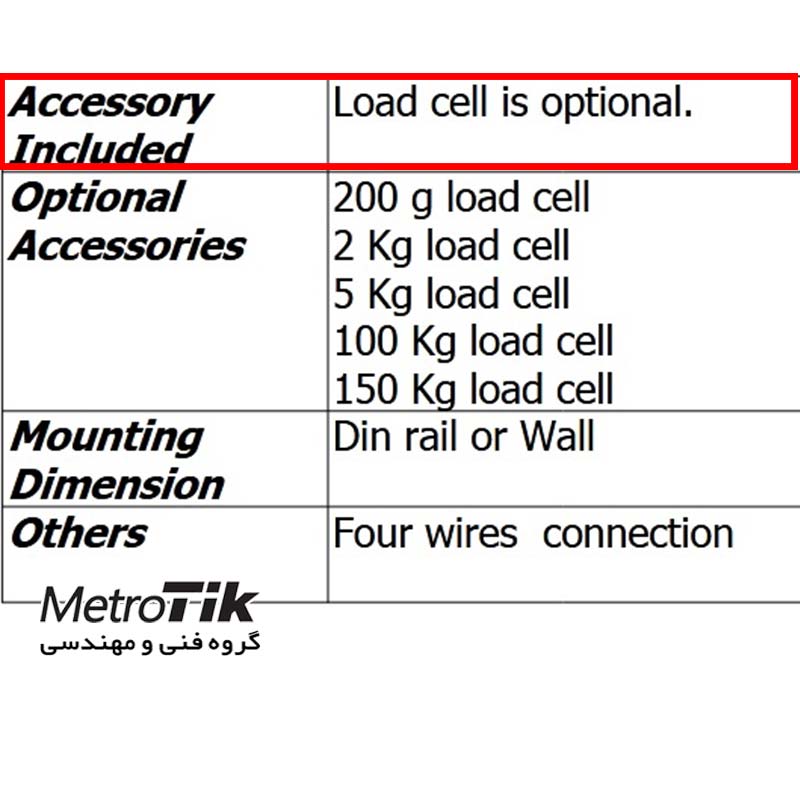 ترانسمیتر وزن - لود سل Weight Transmitter LUTRON TR-LDT1A4 لوترون LUTRON TR-LDT1A4