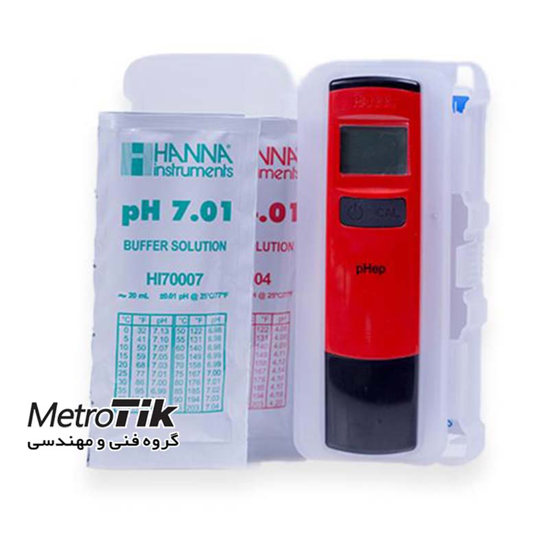 pH متر ضد آب و قلمی Waterproof Pocket pH HANNA Hi98107 هانا HANNA Hi98107
