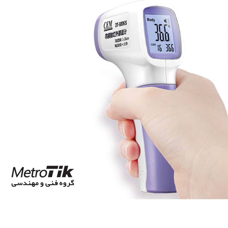 ترمومتر پزشکی و تب سنج پیشانی Non-Contact IR Thermometer CEM DT-8806S سی ای ام CEM DT-8806S