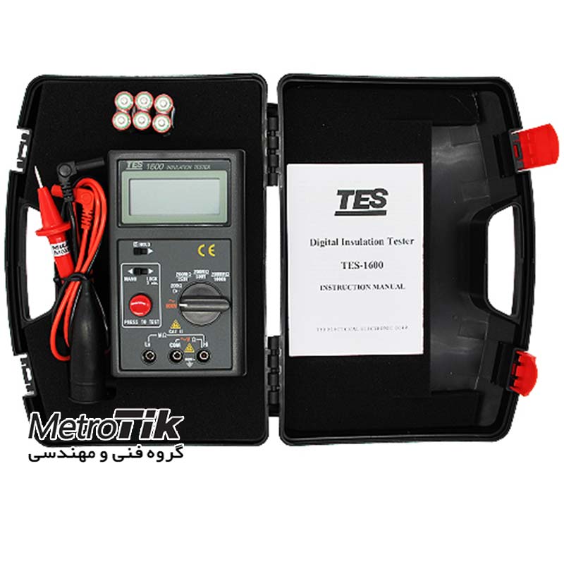 تستر عایق 1 کیلو ولت Insulation Tester TES 1600 تس TES 1600