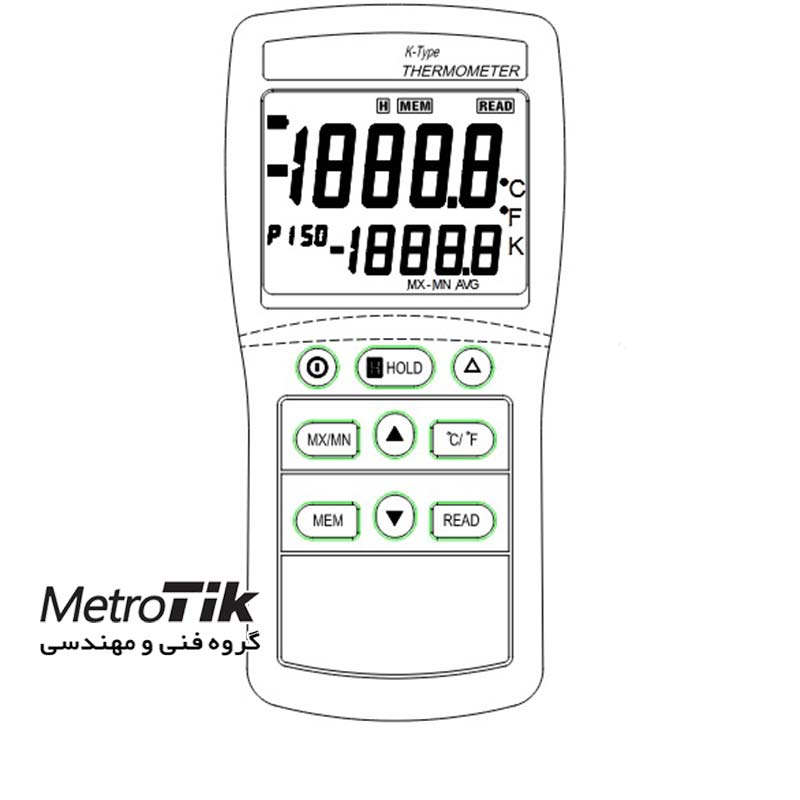ترمومتر تیپ K Type K Thermo Meter TES 1319A تس TES 1319A