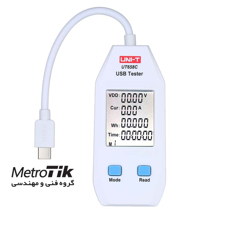 پاورمتر USB دار کابلی  power Socket UNI-T UT658C  یونیتی UNI-T UT658C 