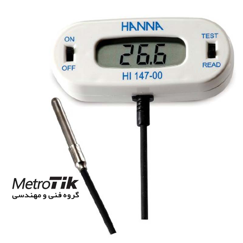 دماسنج دیجیتال انکوباتور Remote Sensor Thermometer HANNA Hi147-00 هانا HANNA Hi147-00