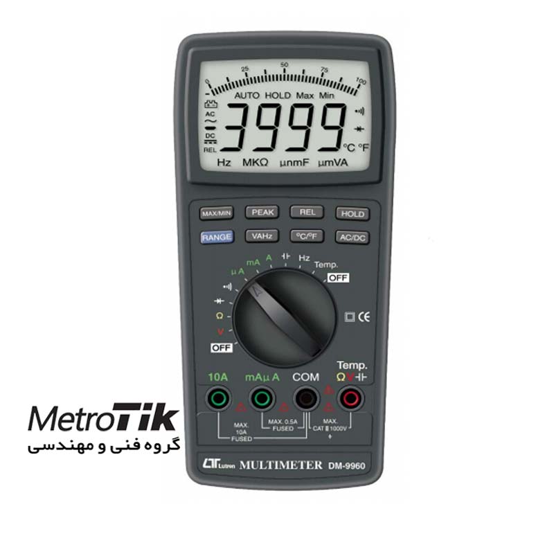 مولتی متر دیجیتال Auto Range Multimeter  LUTRON DM-9960  لوترون LUTRON DM-9960 