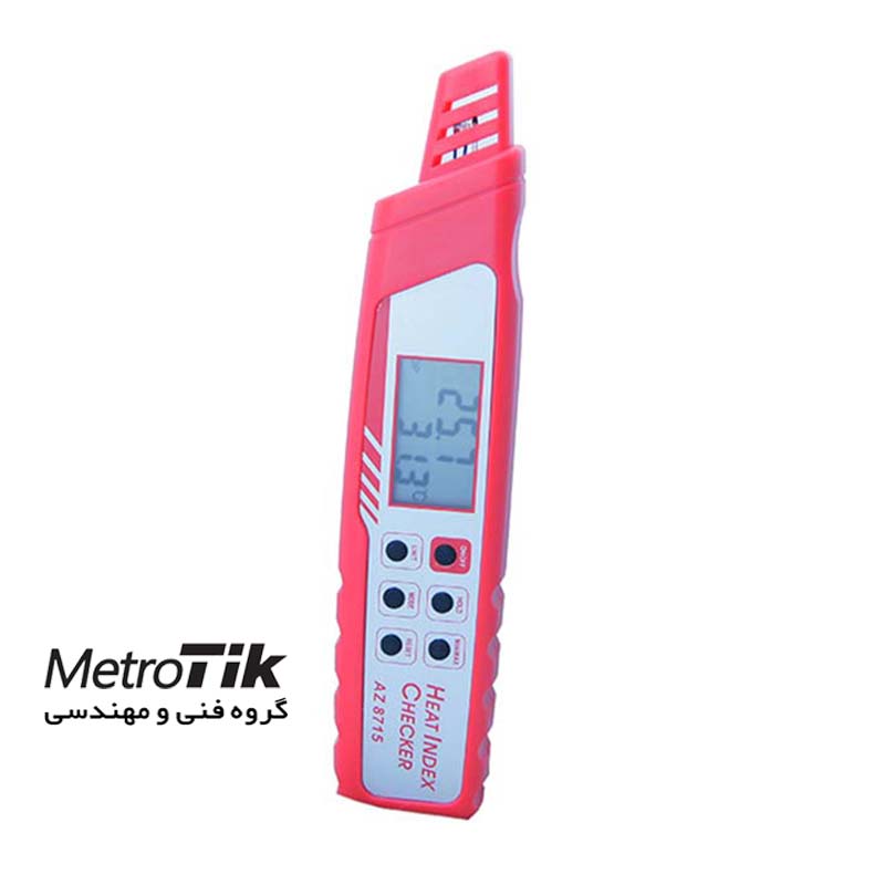 دما رطوبت و Heat Index متر  Heat Stroke Prevention Meter   AZ 8715  ای زد  AZ 8715 