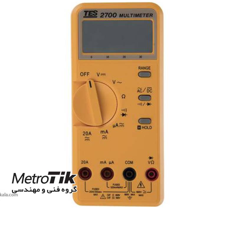 مولتی متر اتو رنج Auto Range Digital Multimeter TES 2700 تس TES 2700