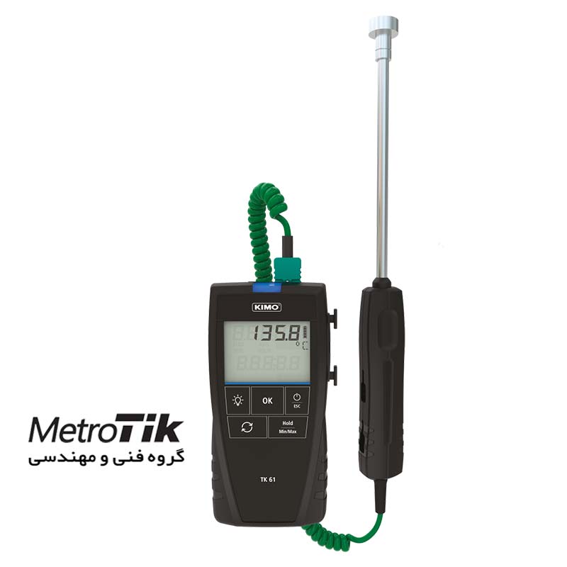 ترمومتر ترموکوپل K J T S Thermocouple Thermometers KIMO TK61 کیمو KIMO TK61
