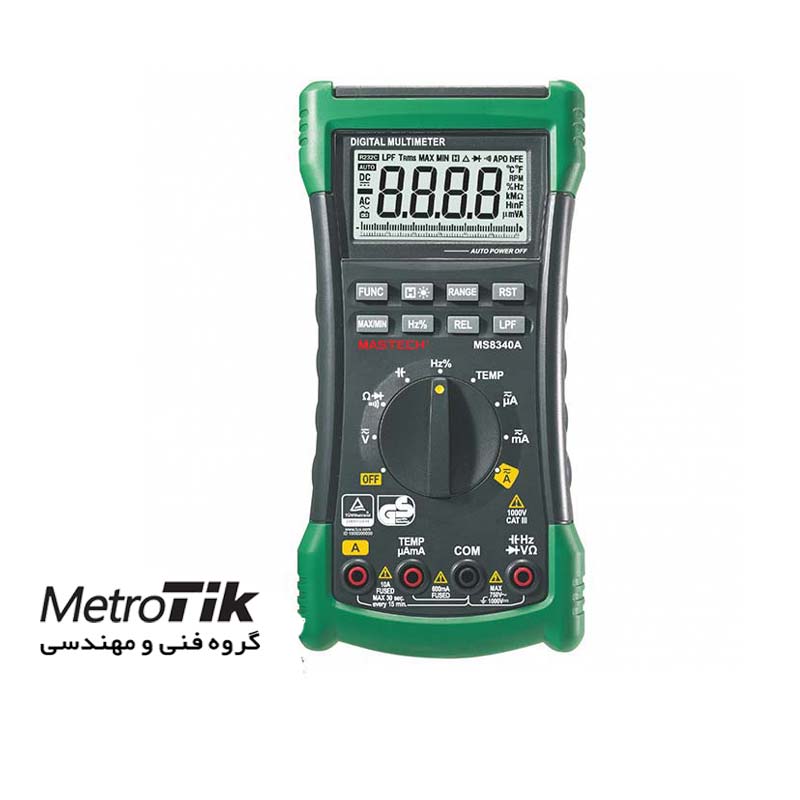 مولتی متر و دماسنج تماسی Multimeter Thermometer مستک MASTECH MS8340A 