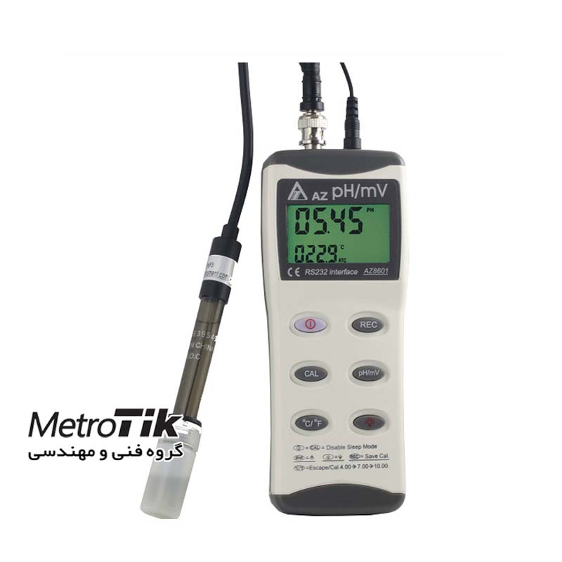 PH / ORP متر پرتابل  USB pH / ORP Meter ای زد 8601 AZ 