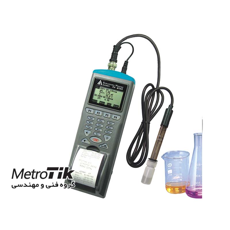 پی اچ - mV متر - دماسنج Portable pH Meter  ای زد AZ 9861