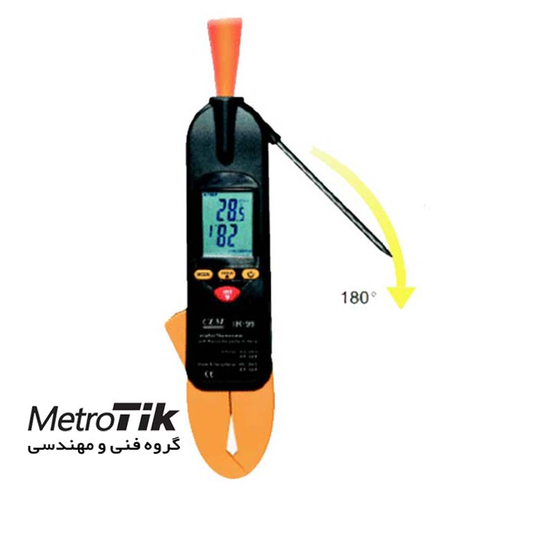 ترمومتر میله ای + کلمپی + مادون قرمز Thermometer With Thermistor Probe & Clamp سی ای ام CEM IR-99