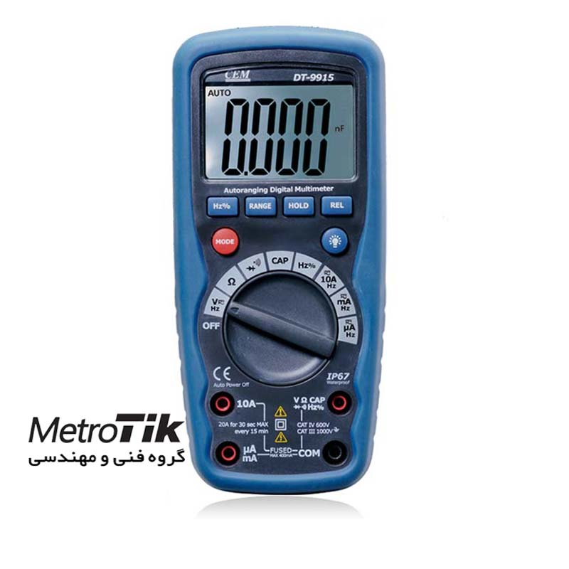 مولتی متر و دماسنج تماسی 760 درجه Industrial Multimeter سی ای ام CEM DT-9918