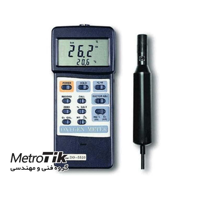اکسیژن متر محلول و هوا  Oxygen Meter , DO Meter  لوترون LUTRON DO-5510
