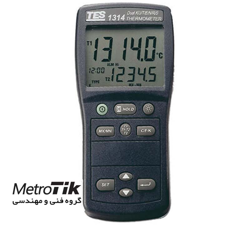 ترمومتر تماسی 2 کانال  Thermometer / Data Logger تس TES 1314