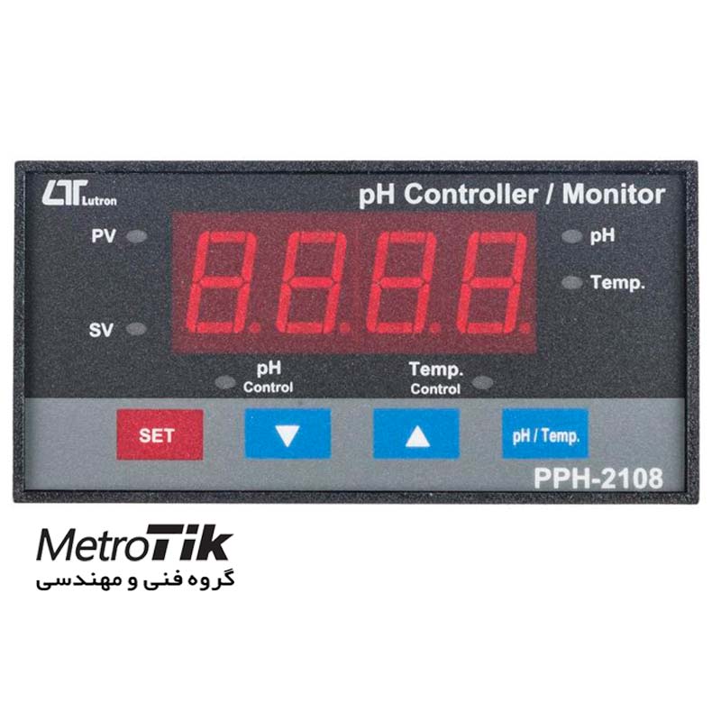 کنترلر و نشان دهنده pH PH Controller/Monitor لوترون LUTRON PPH-2108