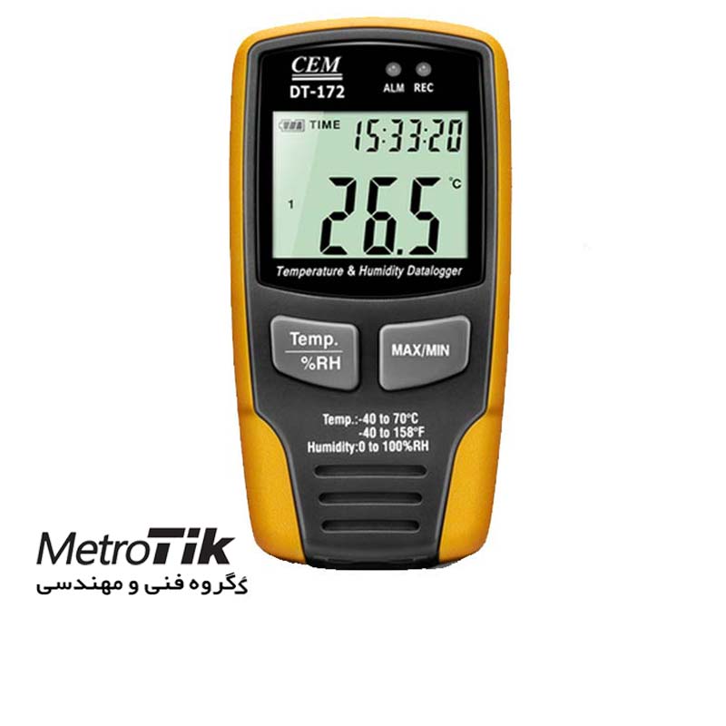 ترموگراف دما و رطوبت محیطی Temperature & Humidity Datalogger سی ای ام CEM DT-172TK