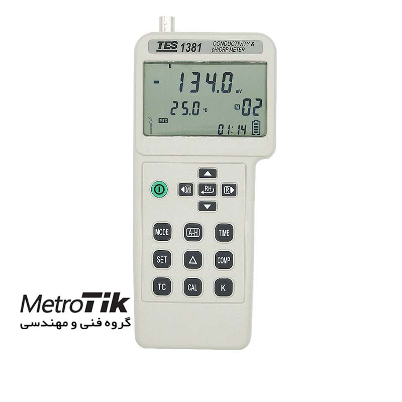 مولتی پارامتر پرتابل PH EC TDS ORP Meter تس TES 1381