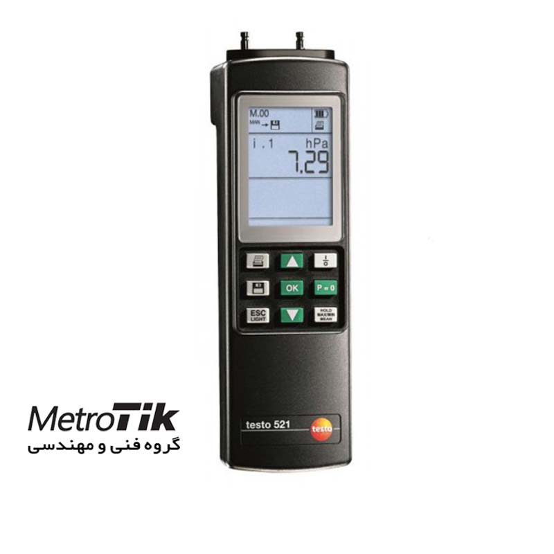 مانومتر تفاضلی دیجیتال Differential Pressure Meter 05605213 تستو TESTO 521-3