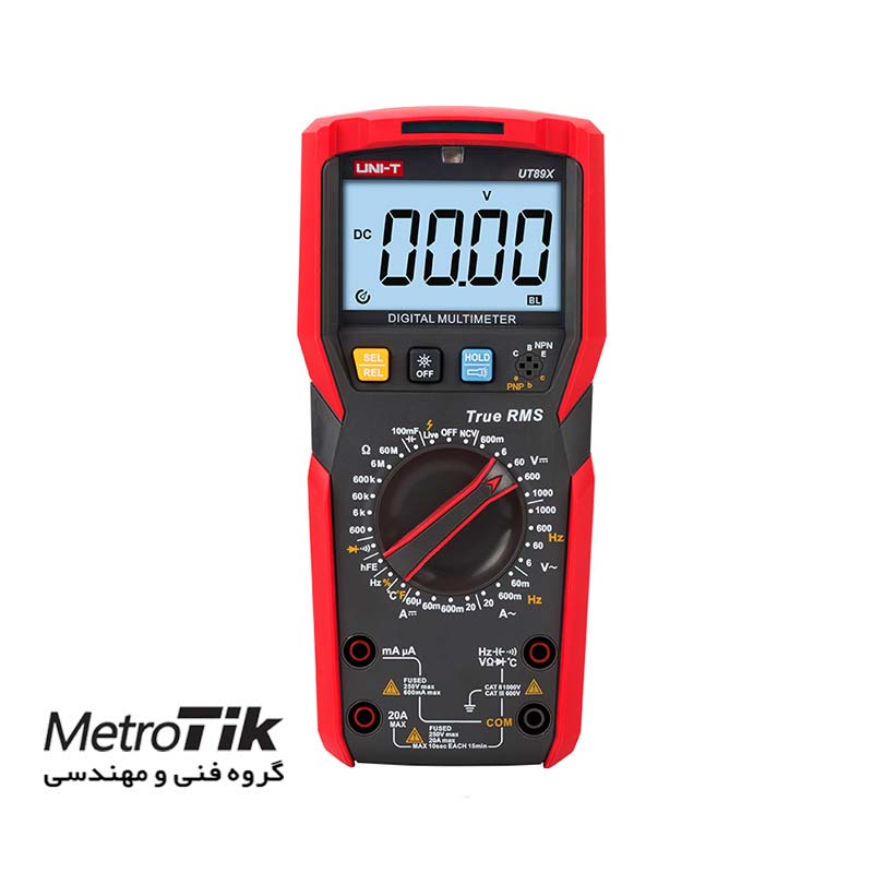 مولتی متر و ترمومتر تماسی Multimeter Thermometer یونیتی UNIT UT89X