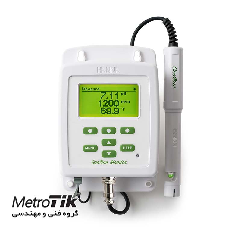 کنترل پارامتر های هیدروپونیک Groline Hydroponic Monitor هاناHANNA Hi981420